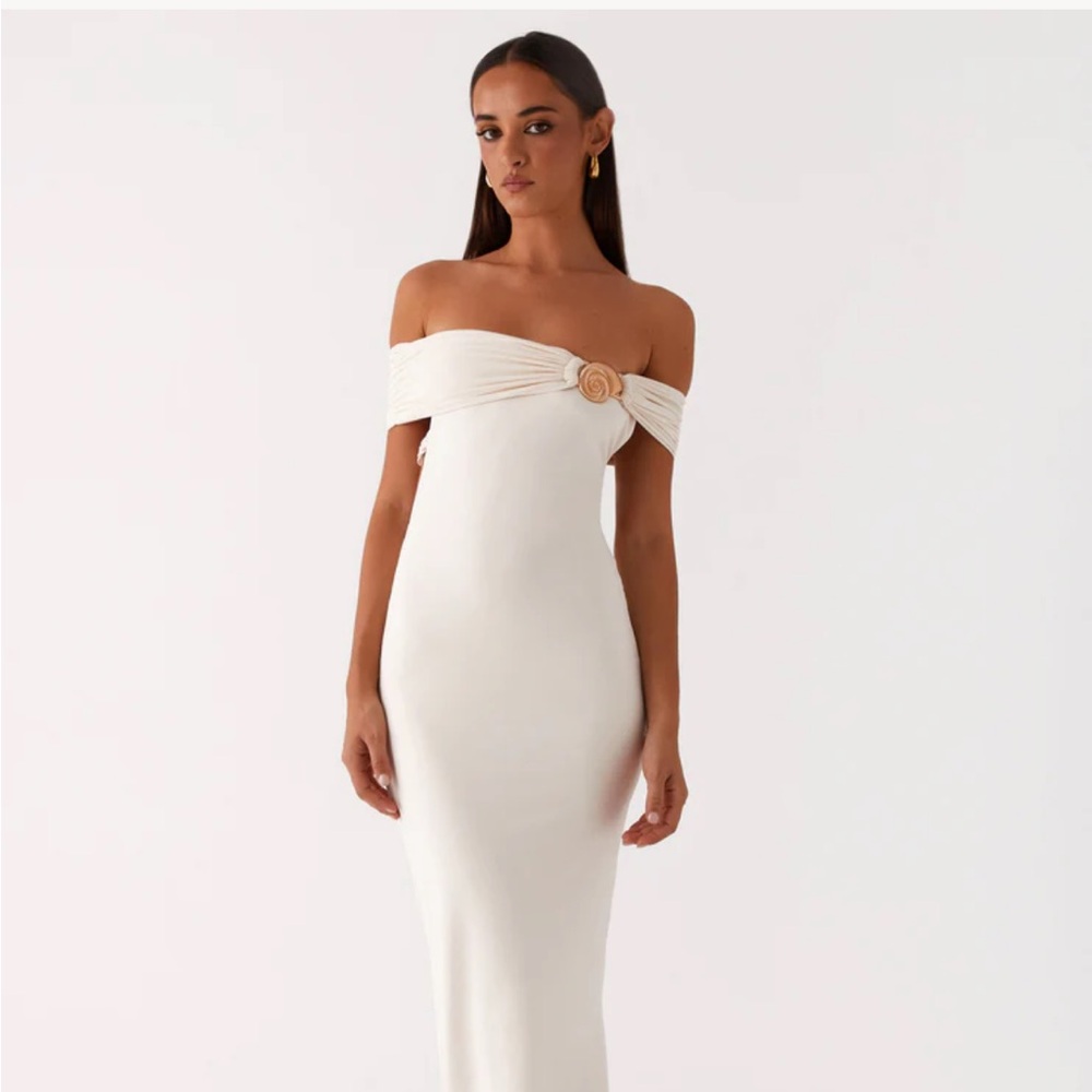NWT Peppermayo Illusion Maxi Dress - Ivory size 4/small